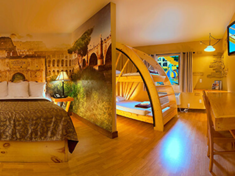 Interior view of a room at Mt Olympus Resort