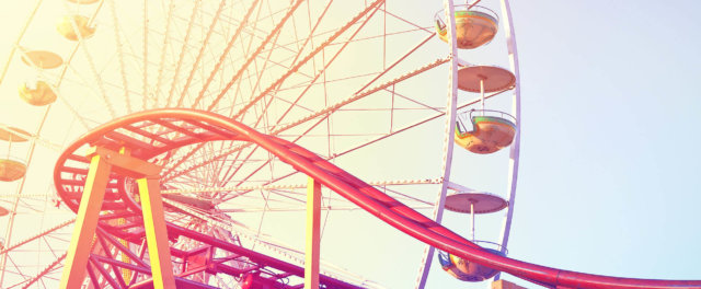 A ferris wheel at an amusement park