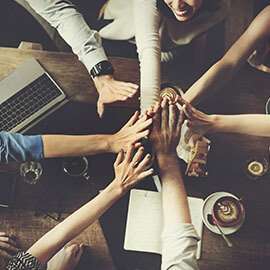 A group handshake