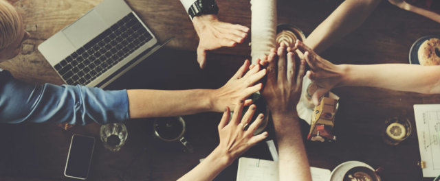 A group handshake