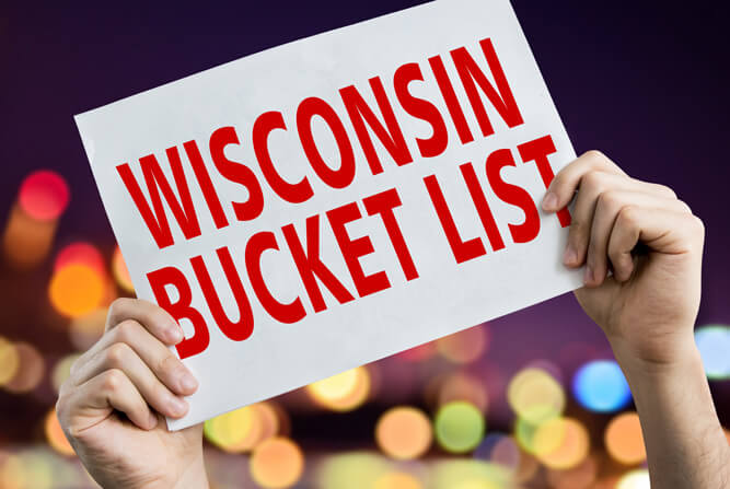 Wisconsin Bucket List Sign